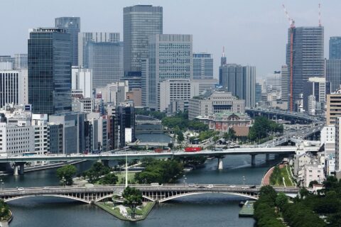 ​中之島を東から望む