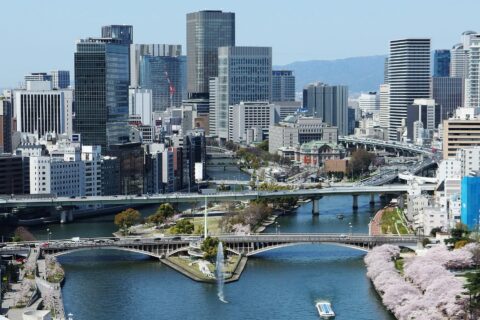 Nakanoshima in Osaka, Osaka Prefecture, Japan