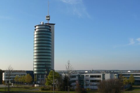 Building of the company TDS AG (called TDS-Tower) of the town Neckarsulm