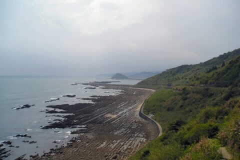 ​日南海岸。堀切峠から。