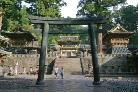 Torii and Yōmeimon-gate of Nikkō Tōshōgū Shrine (City of Nikkō, Tochigi Prefecture, Japan / 2017-10-12)