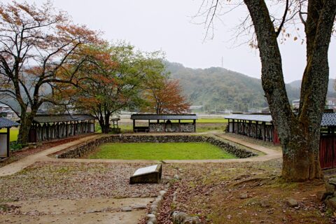 一乗谷朝倉氏遺跡の西山光照寺跡。 福井県福井市。