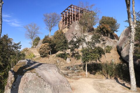 苗木城址の天守展望台、岐阜県中津川市