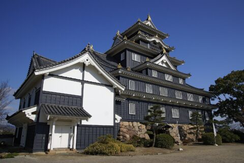 Okayama Castle in Okayama, Okayama prefecture, Japan