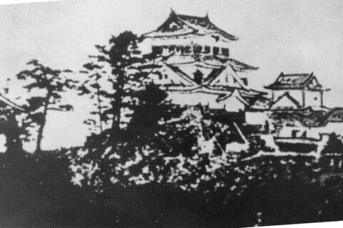 取り壊し前の岡崎城
