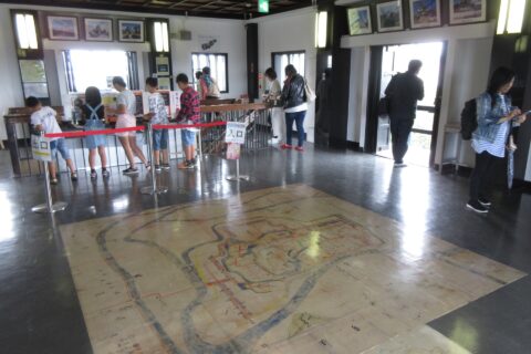 岡崎城の5階。展望台がある。