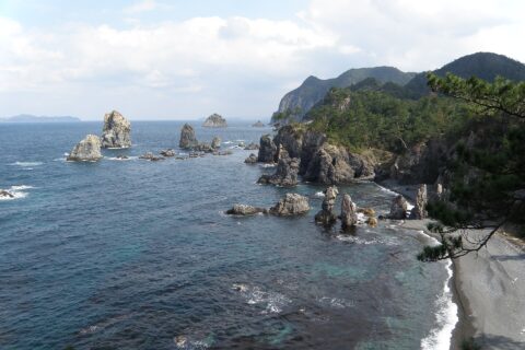 青海島（山口県長門市）自然遊歩道から