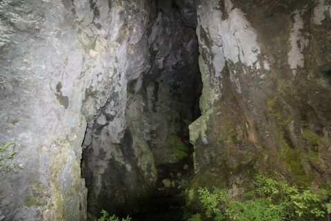 ​帝釈峡にある鍾乳洞「鬼の岩屋」の内部(2018年）