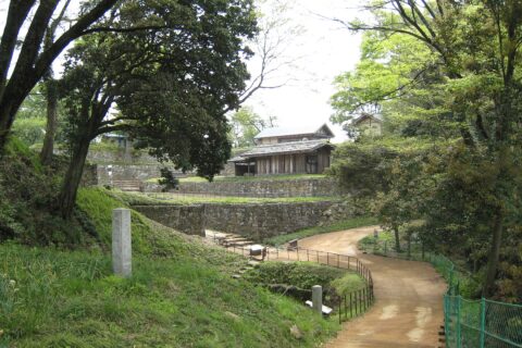 Kanayama Castle in Ota,Gunma Prefecture,Japan, built in the 15th century