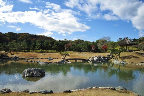 楽山園の昆明池。