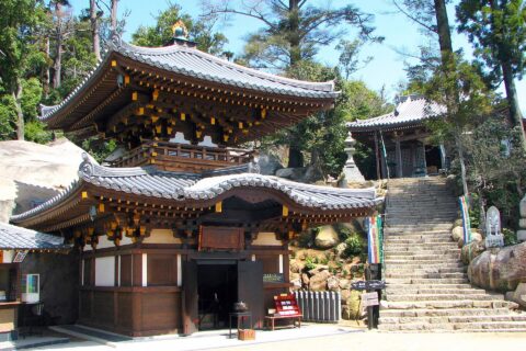 Reika-do Hall Temple, Mount Misen, Miyajima Island, Hiroshima Prefecture, Japan
