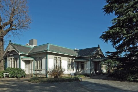 Rest House (Gokyusho) in Shinjuku Gyoen National Garden, designed by Tokuma Katayama in 1888.