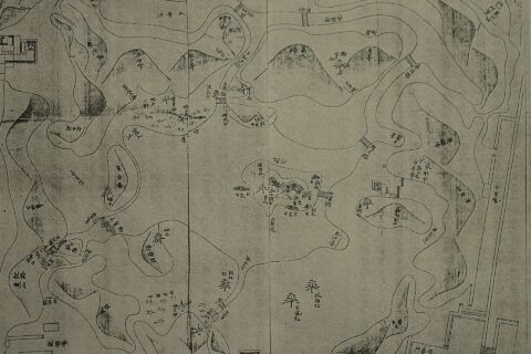 ​『楽只堂年録』「六義園図」、元禄15年10月21日頃の附図、柳沢文庫、2023年3月29日閲覧