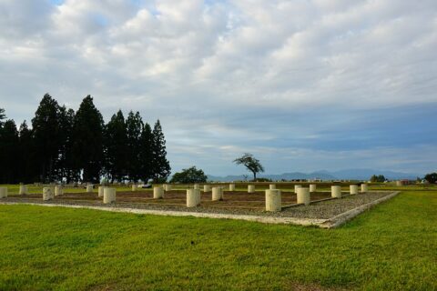 秋田県大仙市／仙北郡美郷町 払田柵跡にて