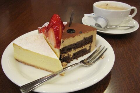 白い恋人パークのカフェ・ティータイムのよくばりセット