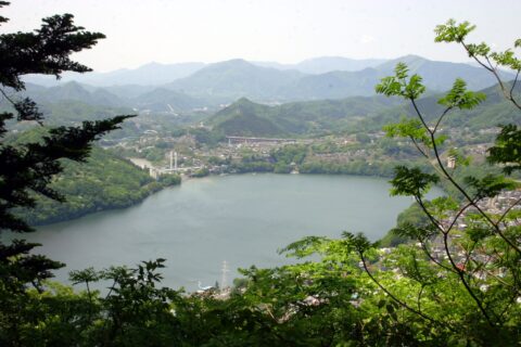 嵐山からの相模湖