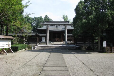 岡山県津山市の作楽神社。
