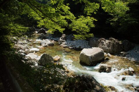 A view of en:Sandan-kyōSandankyo.