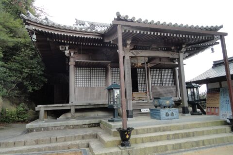 Sankido Hall, atop Mount Misen on Miyajima, Hatsukaichi, Hiroshima, Japan.