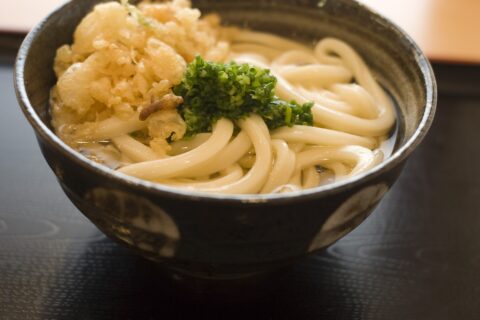 讃岐うどん。「大好きな讃岐うどん。仕事が半ドンで終わると時々食べに行きます。」