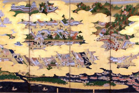 Scenes around Nobeoka Castle, deposited at Naito Memorial Museum, Nobeoka, Miyazaki, Japan