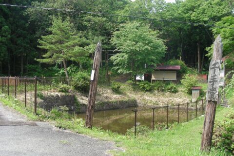岩手県平泉町金鶏山登山口の千手堂。2008年6月9日撮影