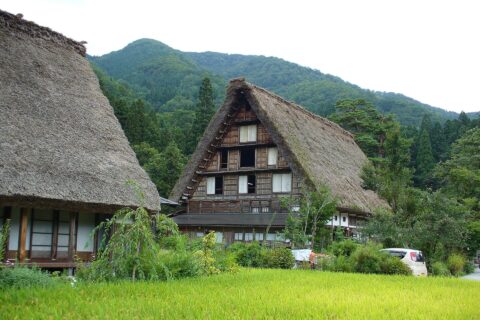 岐阜県大野郡白川村にある明善寺庫裡
