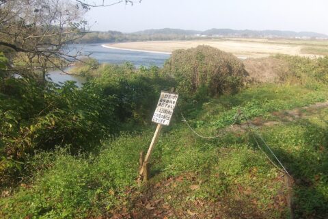 白鳥舘遺跡の川湊跡