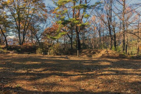 山梨県甲府市・要害山城本丸跡