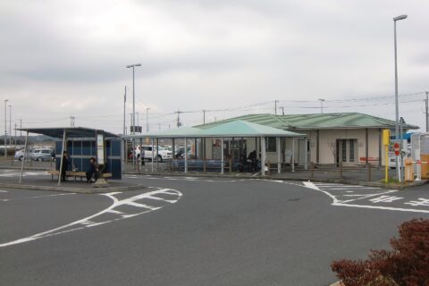 Suigō-Itako Bus Terminal in Itako city, Ibaraki prefecture, Japan.
