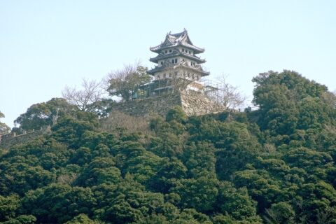 洲本城。 所在地は兵庫県洲本市。