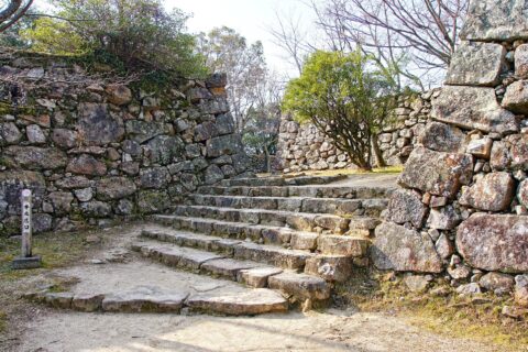 ​洲本城。 所在地は兵庫県洲本市。
