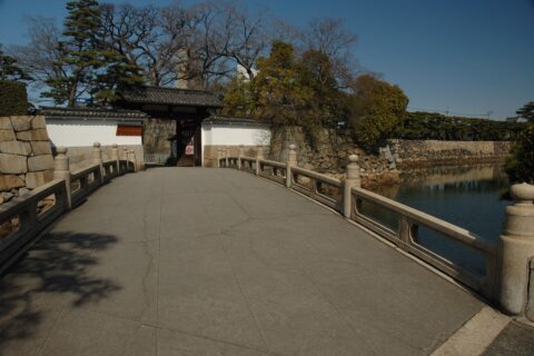 旭門と旭橋（高松城）