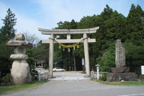 the torii of Takase Shrine, Nanto, Toyama, Japan w:ja:高瀬神社鳥居（富山県南砺市）