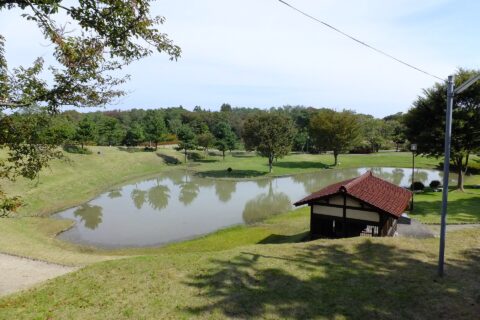 秋田城跡に整備された高清水公園（秋田市寺内鵜ノ木）
