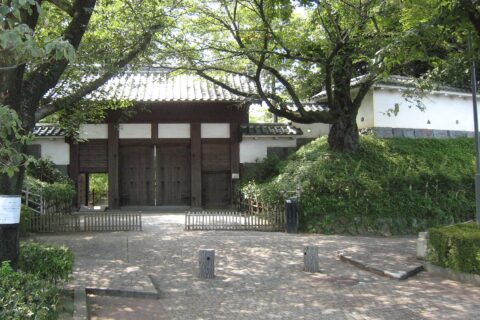 Tatebayashi Castle Kuro-Mon(Black Gate) in Tatebayashi,Gunma prefecture,Japan
