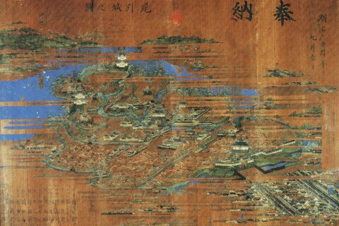 館林城絵馬 渓齋北尾重光画 館林市尾曳町 尾曳稲荷神社 明治6年(1873)9月奉納