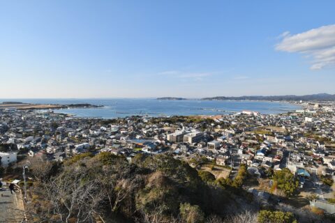館山城から望む館山湾
