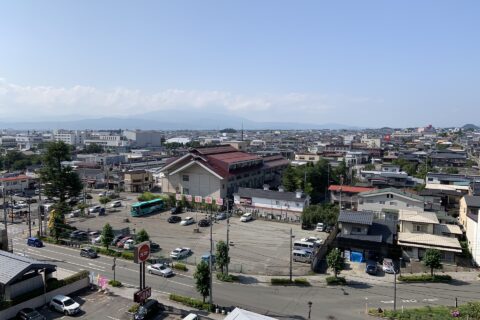 View from a hotel in Tendō City, Yamagata Prefecture, Japan. 3rd August, 2019. Public domainPublic domainfalsefalse I, the copyright holder of this work, release this work into the public domain. This applies worldwide.I