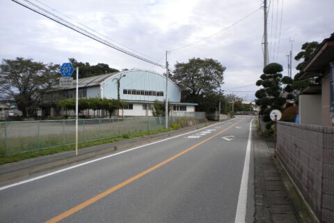 The Tochigi Prefectural Road Route 257 in Nagatsutsumi, Mashiko Town