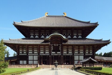 東大寺金堂、奈良県奈良市。