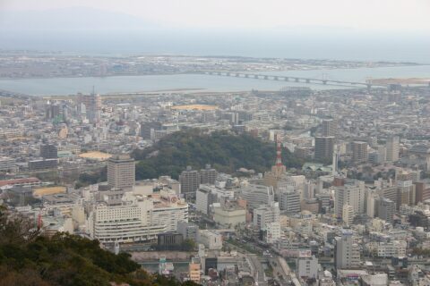 徳島市城山遠景