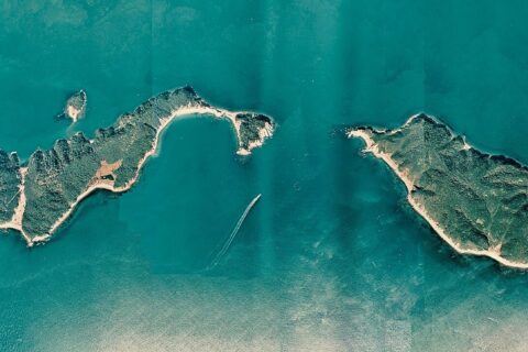 Tomoga-shima Islands Aerial photograph.1974