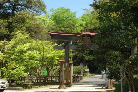 Torii of old Ouchidani jinja