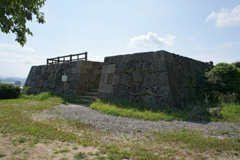 Tottori Castle in Tottori, Tottori prefecture, Japan.