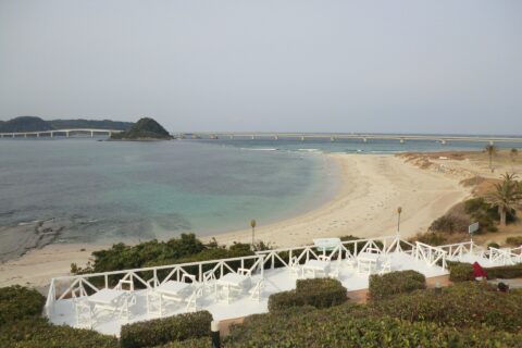 Tsunoshima bridge at Shimonoseki,Yamaguchi,Japan.