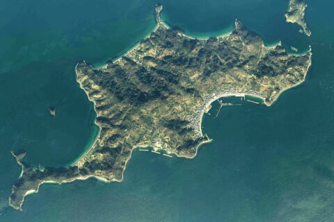 Tsuwaji jima Island Aerial photograph.2019.