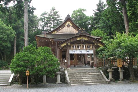 The shaden of Ube Shrine, Tottori, Tottori, Japan w:ja:宇倍神社（鳥取県鳥取市）社殿