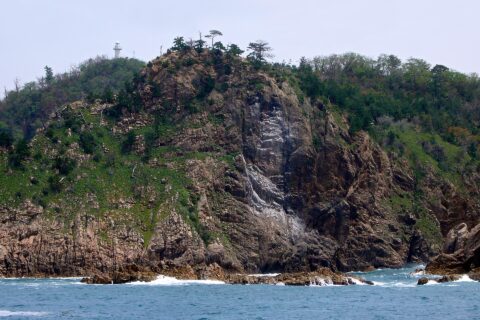 浦富海岸。所在地は鳥取県岩美町。