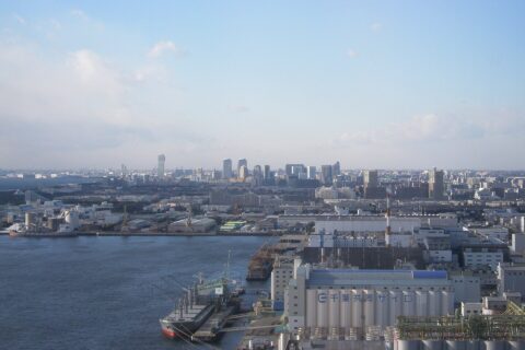 千葉ポートタワーから、幕張新都心方向
